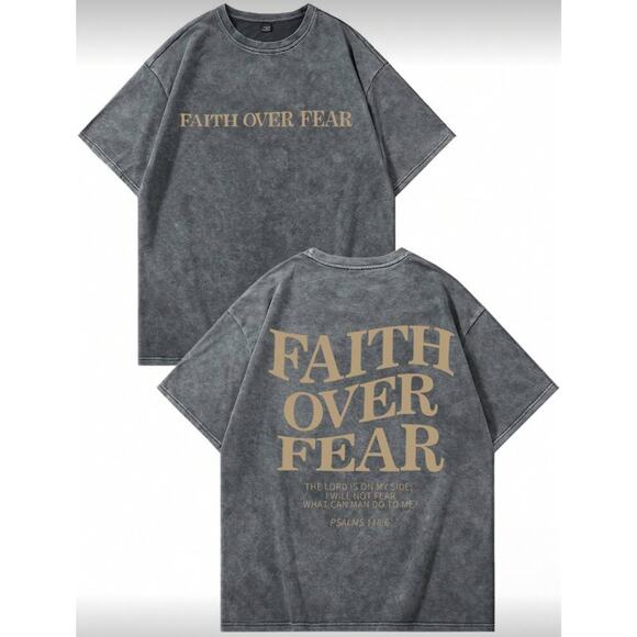 New Faith over Fear shirts- large- light gray - Picture 1 of 1